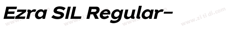 Ezra SIL Regular字体转换